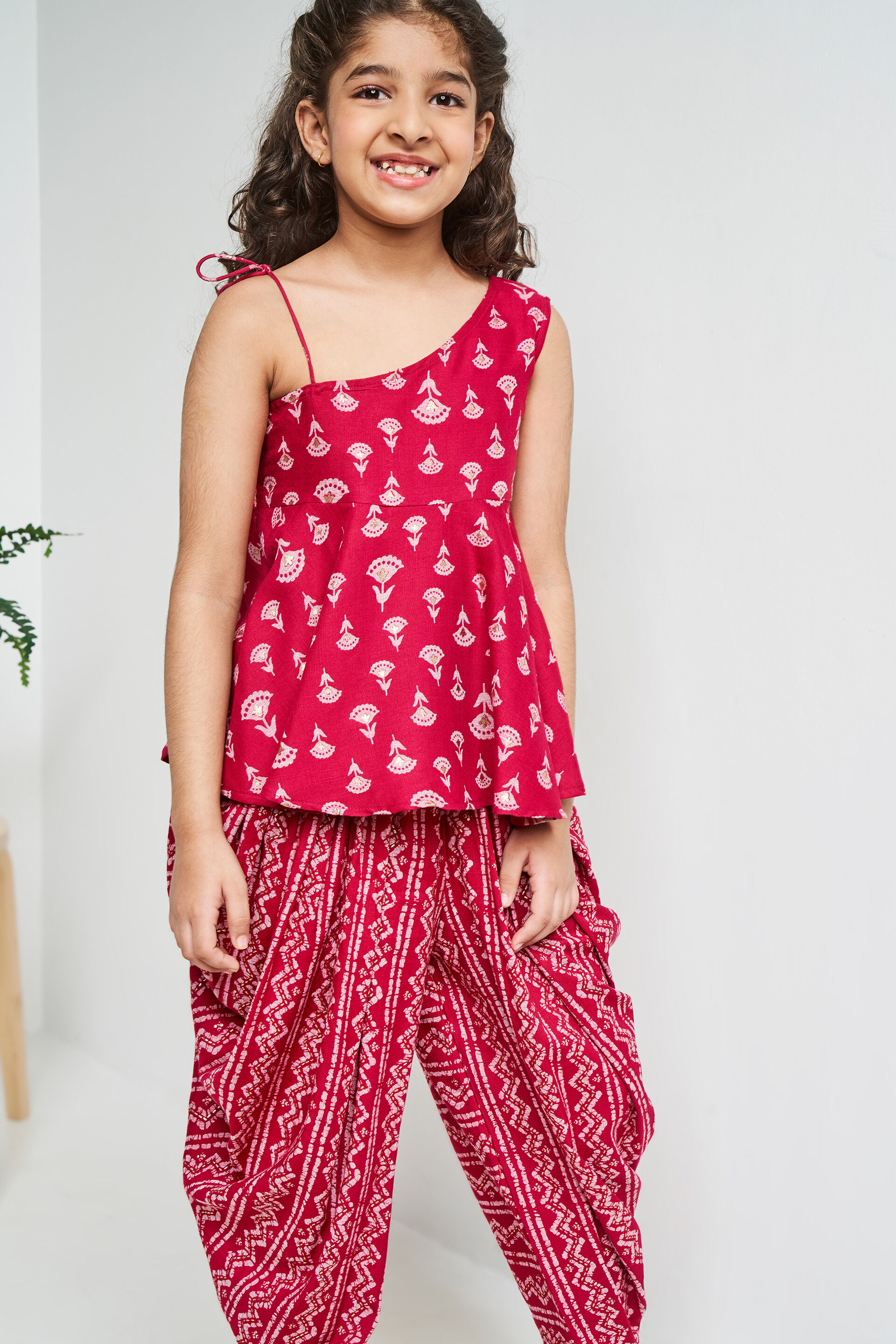 Pink Floral Flared Suit, Pink, image 7